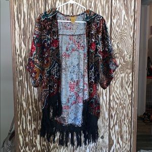 😍 Wrangler velvet print cardigan